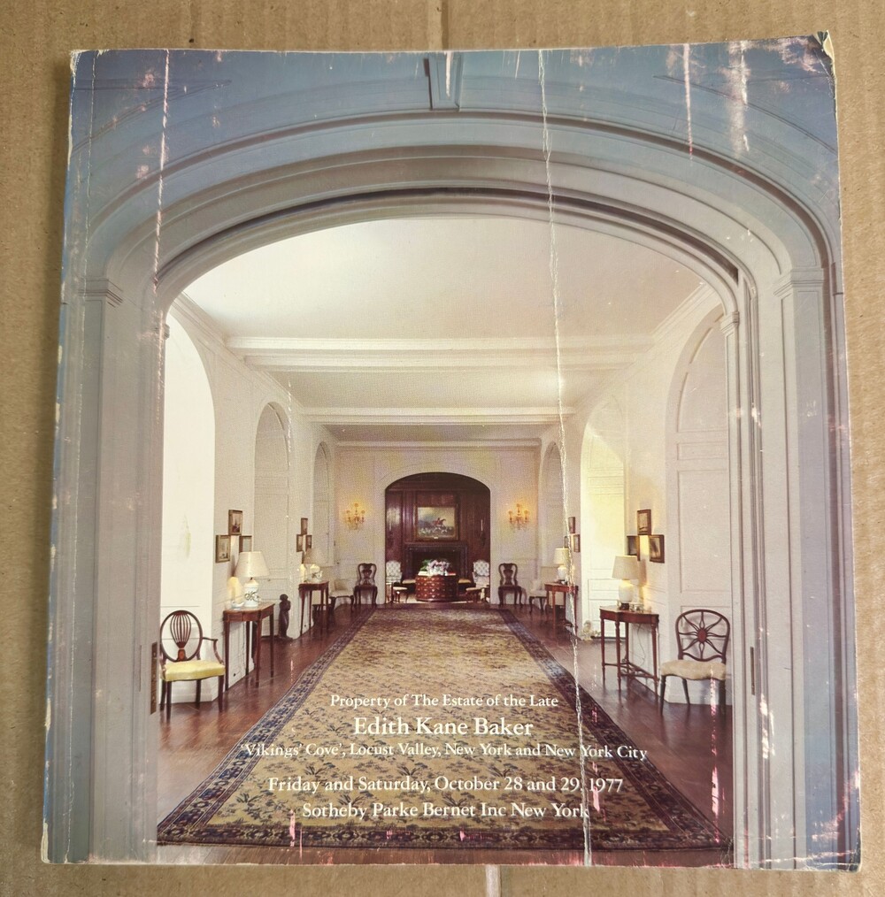 Edith Kane Baker Estate Sotheby Parke Bernet 1977 Auction Catalog Sale 4039